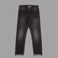Celana Jeans Panjang Black Texas Slim Fit Selvedge Sobek Celana Panjang Jeans Denim Pria Premium Ful