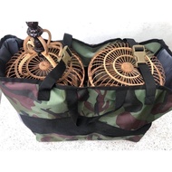 Bird cage backpack with double mesh cage backpack