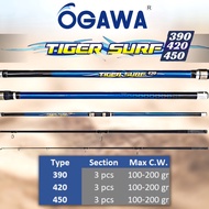 New.... Ogawa TIGER SURF 390 CARBON Sea Fishing Rod 420 450