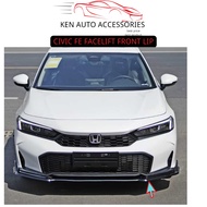 CIVIC FE FACELIFT 2025 FRONT LIP, FRONT DIFFUSER BODYKIT 1 PCS AND 3 PCS LOOK
