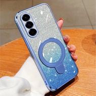 Soft Case Samsung A26 A36 A56 Glitter Wireless Magnetic HolderRing