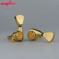 1 Set GUYKER Lock String Tuners Electric Guitar Machine Heads Tuners Trapezium Button