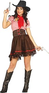 FIESTAS GUIRCA Rodeo Cowgirl Costume Women's Skirt - Cowboy Dress in Western Look - Wild Wild West F