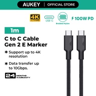 Aukey CB-CD21 Gen2 E Marker PD 100W USB 3.1 Type C To Type C Cable