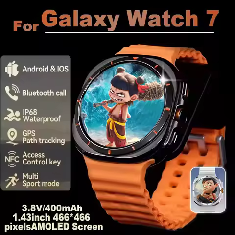 New Original Galaxy Z7 Ultra Men Smart Watch1.52inch Raise Hand Bright Screen Bluetooth Call GPS Spo
