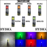 (2PCS) HYDRA T10 LED CANBUS 10 SMD LED PREMIUM QUALITY / T10 LED CANBUS 10 SMD LED SUPER BRIGHT ALUM