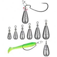 15PCS/Lot Fishing Weight Sinker 3.5g 5g 7g 10g 14g 20g Tube Bullet Plumb Pendant Metal Jig Sea Tackl