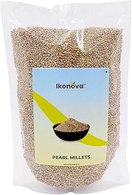 Ikonova Pearl Millets | Bajra |1kg Rich Protein & Fiber Gluten-Free Good Heart Health Helps Maintain