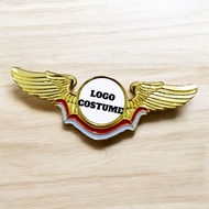 Wings logo costume fast process wings pin