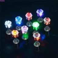 YONIX Glow Earrings Dazzling Earring Personality Rhinestones Bar Trinket DJ Dance Party Men Earrings