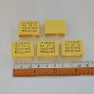 0.47UF 275V 474K 470NF รุ่นขาสั้น คาปาซิเตอร์ (แพ็ค4ตัว)ตัวเก็บประจุ ตัวC ขาห่าง 22มิล ของดีเกรดอย่า