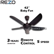 REZO BABY FAN (42") REMOTE CONTROL CEILING FAN AX42/ ZR42