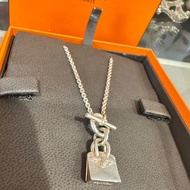 Hermes Birkin鉑金包項鍊（銀）
