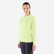 เสื้อกีฬา เสื้อวิ่ง เสื้อยืดแขนยาวผู้หญิงสำหรับใส่วิ่ง Kalenji รุ่น RUN SUN PROTECT เสื้อวิ่งแขนยาว 