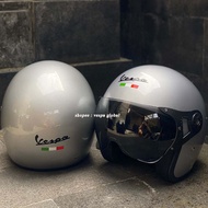 Vespa Silver Helmet