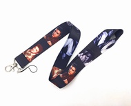 10pcs The King Elvis Presley Lanyards Keychain for ID Card Badge Holder Mobile Phone Neck Strap Rope Keyring Accessories