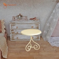 gamchiano Dollhouse Miniature Table Kids Toy Iron Art Table for Apartment Home Bakery