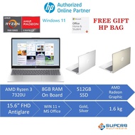 HP Laptop 15-FC0952AU Silver, 15-FC0962AU Gold (R3, 8GB, 512GB, 15.6 FHD Antiglare, Win11, OPI) (T&G