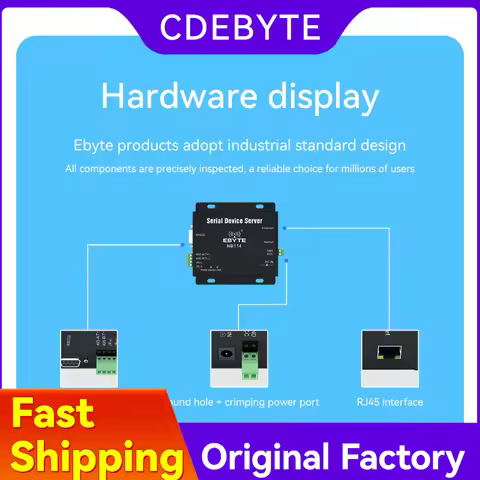 UART RS485/RS232/RS422 to Ehernet Modem NB114 ModBus Gateway Long Distance Fixed Wireless Serial Dev