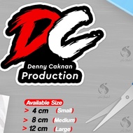 DC Music Sticker Denny Caknan Production Round Sticker Vinyl Band Java Unit Waterproof Material