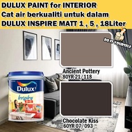 ICI DULUX INSPIRE INTERIOR MATT 18 Liter Ancient Pottery / Chocolate Kiss