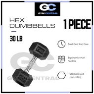 [GymCentral] 1 PIECE 30 LB HEX DUMBBELL