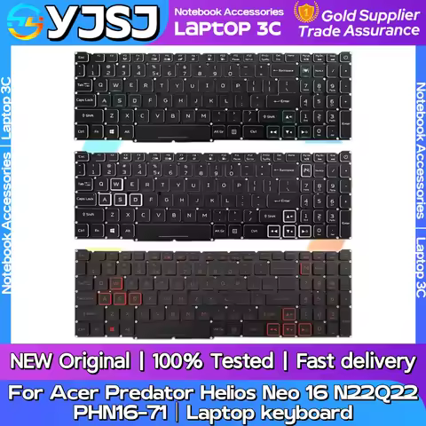 New Original Laptop Notebook keyboard For Acer Predator Helios Neo 16 N22Q22 PHN16-71 backlight keyb