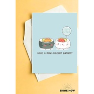 Funny Pickle Birthday Card “You’re Kind of a Big Dill” Cute Pun Greeting Card| Quirky Birthday Gift