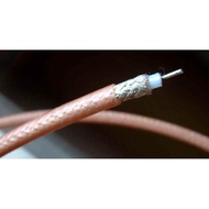 - 3 Teflon Crossing Silver Feeding Wire M Male Lead Double Shielded Feeding Wire TM-V71A D710 IC-272