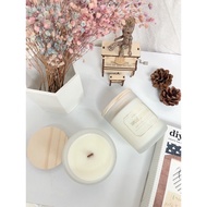 Scented Candle 180g Hand Poured Soy wax Ins Romantic fragrance Frosted Glass jar Aromatherapy 香薰蜡烛 Lilin wangi