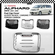 Toyota Alphard ANH10 2003 - 2008 Fuel Cap Cover Tank Cap Trim Chrome Black Garnish Accessories Bodyk