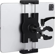 Boat Helm Tablet Holder, Marine Boat Handle Bar Pole Mount, 360°Rotation Clamp Non-Slip Aluminum All