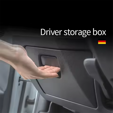 #429Q Car Storage Box Console Storage Glove Box Holder for Audi A3 8Y (Black)