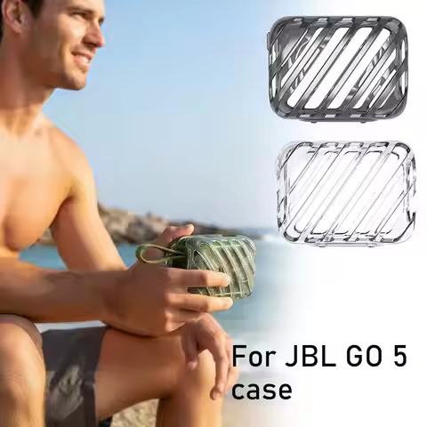 TPU Transparent Case for JBL GO 5 Bluetooth-Compatible Speaker Audio Protective Case Anti-Scratch Tr