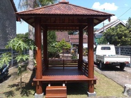 gazebo kayu 2 x 2 meter