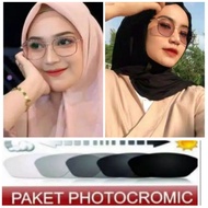 kacamata photocromic minus &amp; normal wanita/pria frame 6639