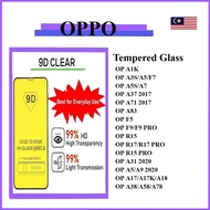 9D/5D HD CLEAR OPPO TEMPERED GLASS A1K A3S A5 F7 A5S A7 A37 A71 A83 F5 F9 R17 R15 PRO A31 A5 A9 A17 