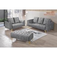[🚚FREE DELIVERY] 2+3 Seater Sofa with Bench Chair Marble Velvet Fabric Modern Elegant Style Living Room Office Furniture