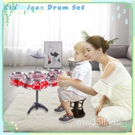 （Hot Sale）Hot Sale Jazz Drum Set For Kids 2--7-10 Years Old Boy Girl Playing Music Instrument Childr