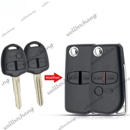For Mitsubishi Lancer EX Evolution Grandis Outlander 2/3 Buttons Replacement Remote Key Shell Case（withlogo）