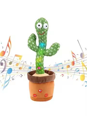 1pc-Dancing Talking Cactus Toys For Baby Boys And Girls, Singing Mimicking Recording Repeating What 