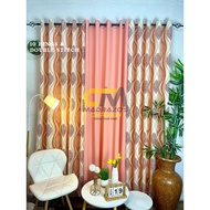 MADRAZO Sylvia Orange Curtain - 2024 Color of the Year - 3IN1 and 5IN1 - 10RINGS 5FT up to 9FT
