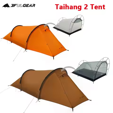 3F UL GEAR Taihang 2 Tent Ultralight Outdoor Camping Portable Tent 15D Silnylon Climbing Hiking Trav