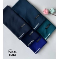 HANANIA LABEL- HANI BIRU SERIES | VOAL SAHARA SUPERFINE 120X120CM NAVY CROWN COPEN A MINT BLUE SEAFO