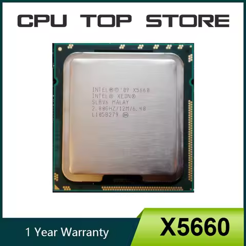 Intel Xeon X5660 2.8GHz 6-Core Processor LGA 1366 Server CPU