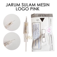 MESIN Pink LOGO MACHINE EMBROIDERY NEEDLE / EYELINER LIP EYEBROW EMBROIDERY NEEDLE 1R 3R 5F 7F