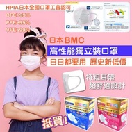 日本BMC醫療級防霧口罩 JHPIA認可(80枚入獨立包裝)