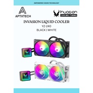 INVASION YZ-240 240mm AIO CPU Liquid Cooler Water Cooler (Black / White)