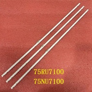 Samsung 75RU7100 - Set of 3 60 Led bars 3v 546mm for Samsung TV 75NU7100 BN61-15487A BN96-46078A