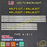 LG 49UJ630T / 49UJ632T / 49LF510T / 49LJ550T TV LED BACKLIGHT BARU 49UJ630T-TA 49UJ632T-TA 49LF510T.